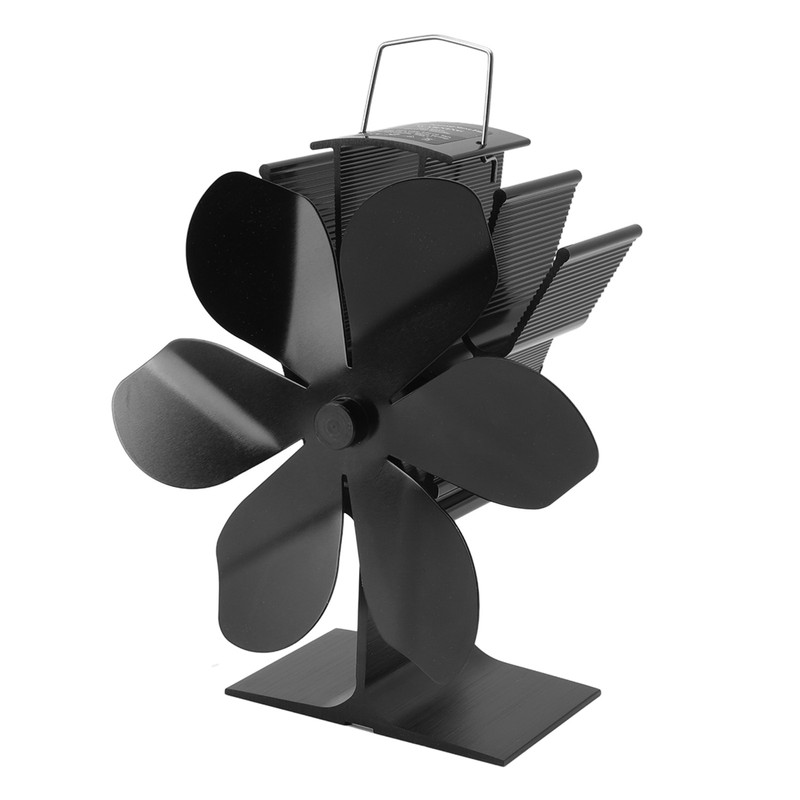 Heat Powered Stove Fan 6 Blade Fast Speed Large Air