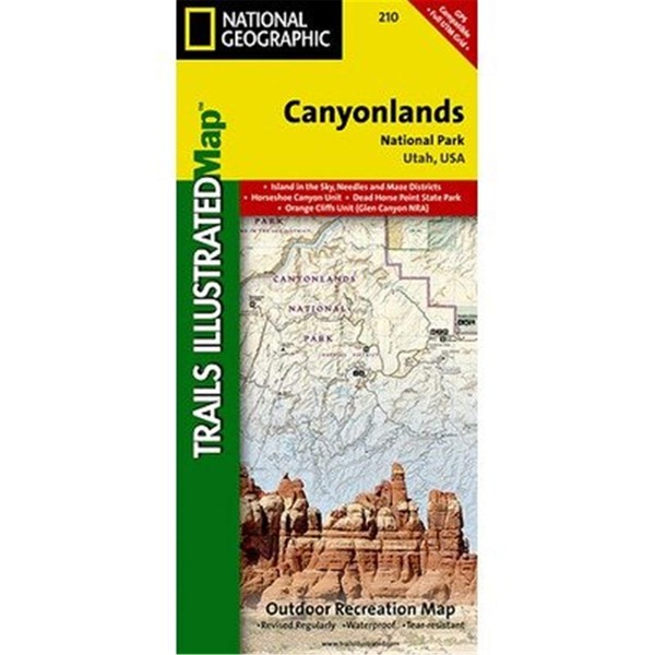 NATIONAL GEOGRAPHIC Canyonlands National Park Map #210