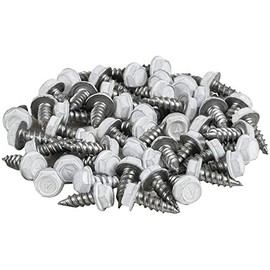 LeafTek Screws in White | Package of 50 | 1/2" White Self-Tapping Screws
