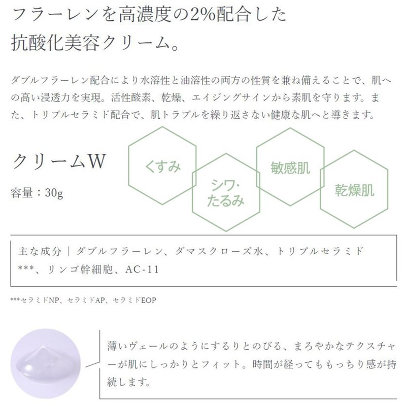 Flores C60 Cream W 1.1 oz (30 g)