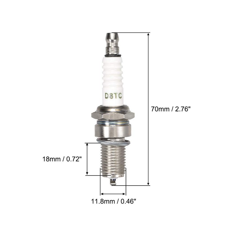 uxcell D8TC Spark Plug for 125cc 150cc 200cc 250cc Chinese