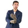 LOVARZI Men's Wool Gloves - Winter Gloves for Men, brown