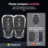 QfungYe For Chevy Key Fob Cover with Keychain.No Screws Required