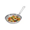 Barbecue wok with folding handle, diameter 277 x 68 mm