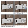 Hasp with Combination Lock Security Hasp with Lock 1 Piece