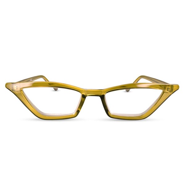 2SeeLife-Gafas de lectura Green Funky Cat Eye para que las