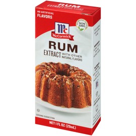 McCormick Rum Extract With Other Natural Flavors, 1 Fl Oz (Pack of 6)