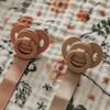 Elodie 5477 Pacifier Clip Wood Pure Khaki Pacifier Clip Nordic