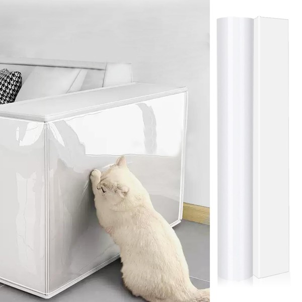 Cat Scratch Furniture Protector - 10"x236" Couch Protector from Cat
