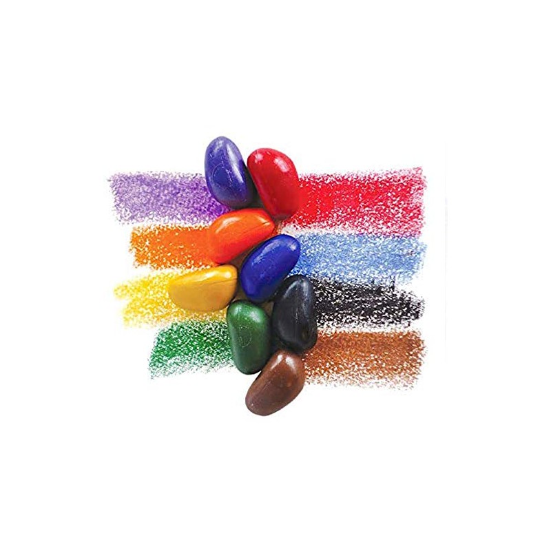 Solo Piedras en Caja con 64 crayones de 16 Colores