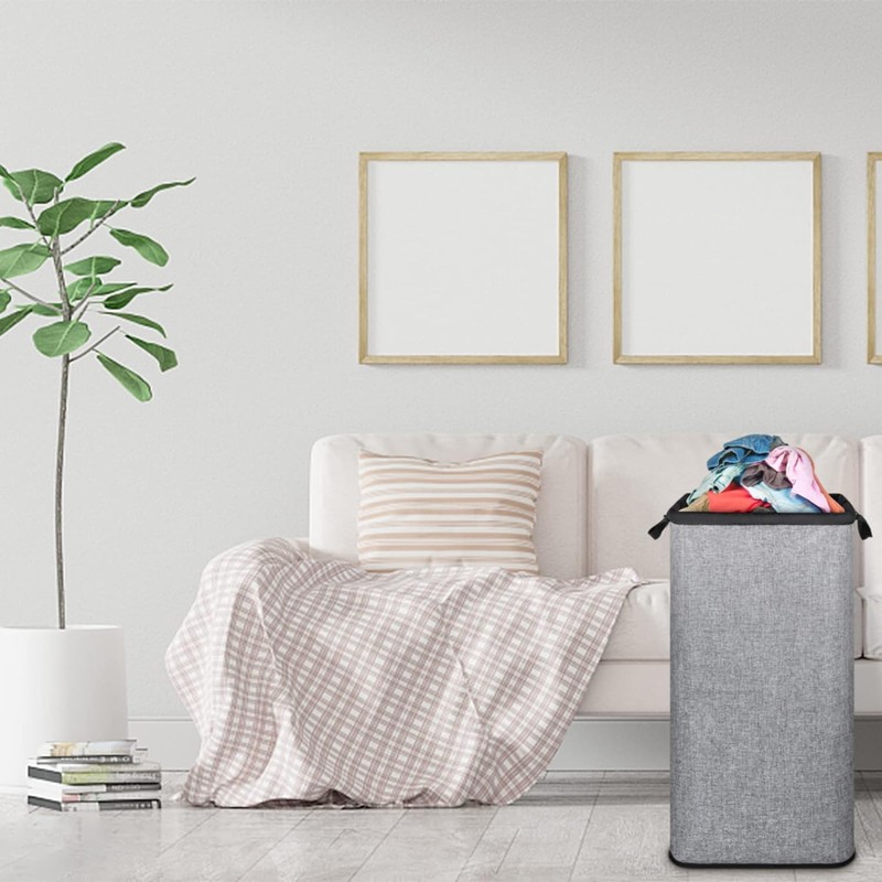 SNIGJAT Extra Large Laundry Hamper, 100 L Tall Laundry Basket
