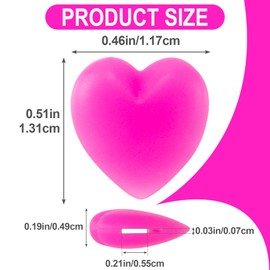 YALOJE 11Pairs Heart Glasses Ear Grips, Non-Slip Silicone Retainers for Eyewear, Multicolor Comfortable Hooks to Stop Glasses Sliding (22pcs)