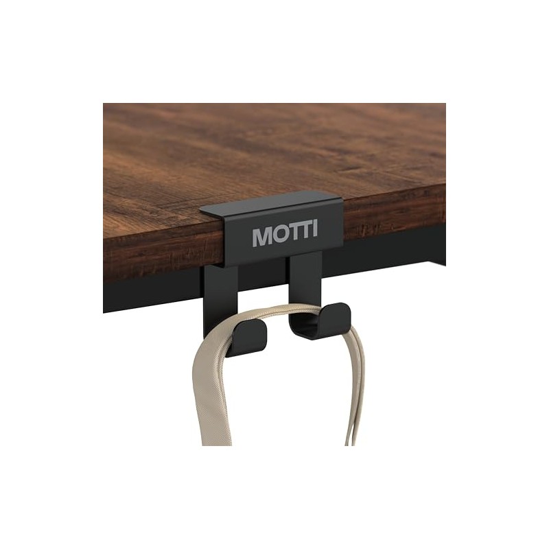 MOTTI Simple Design Desk Hook, Black, Multi-functional Hook, Load Capacity