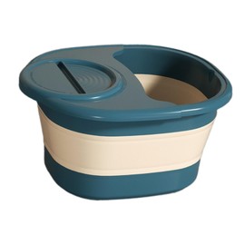 Generic Foot Bath Collapsible Foot Soak Tub for Soaking Space Saving Multifunction Foot SPA Bath Massager Foot Bath Basin for Camping, Blue