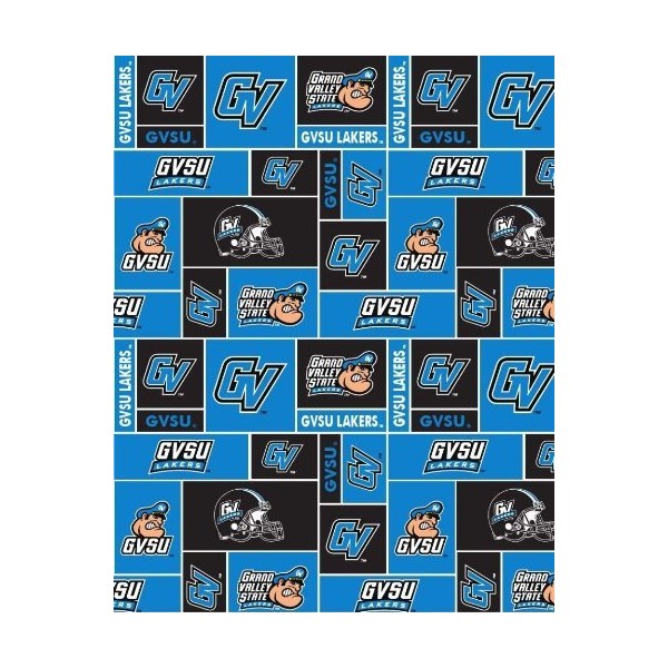 Grand Valley State University Lakers GVSU Fleece Fabric Print by