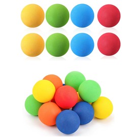 8 pcs Foam Mini Hockey Balls,42mm Lightweight Play Ball Practice Soft Balls, Colorful Soft Foam Sports Assorted Colors, Floor for Mini Stick Nets Party