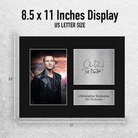 HWC Trading Christopher Eccleston Dr Who Gifts USL Printed Signed Autograph Picture for TV Show Fans - US Letter Size