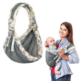 Babytrage für Neugeborene ab Geburt, Ergonomisch, Kindertrage, Verstellbare Baby Trage, Geeignet Für Babys Von 3 Bis 36 Monaten, einfach anzulegen, ideal für freihändiges Elterndasein