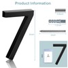 6" Floating Stainless Steel Address House Number, Modern Metal Anti-Rust