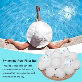 KARELLS Filter Balls, Filter Balls Pool, Filter Balls, 300 g Pool Filter Balls Replaces 9 kg Filter Sand Quartz Sand, Filter Balls for Sand Filter Systems, Cleaning Filter Balls for Pools, Swimming