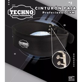 Techno Cinturón Para Pesas Faja Levantamiento Gym Halterofilia Pro