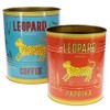 Rex London XL Leopard storage tins (set of 2)