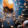 hellum Micro-Lichterkette, 100 transparente Filament Lichter, warm, 220V strombetrieben, innen