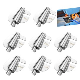 Universal Sewing Rolled Hemmer Foot Set - 3-10mm - Wide Rolled Hem Pressure Foot Sewing Machine Presser Foot Hemmer Foot Home Industrial Curved Scroll Hemmer Foot (8Pcs-All Mix)
