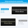 PATIKIL 4x2 Inch Anodized Aluminum Sheet Metal, 22 Pack Laser