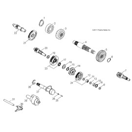Polaris Genuine OEM Transmission Shift Ratchet 2005-2019 RZR Sawtooth Phoenix 170 200 0452517