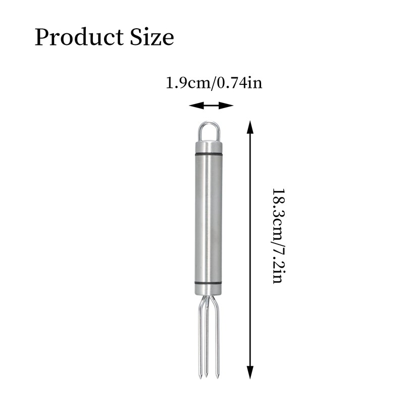 Pack of 3 jacket potato fork, stainless steel potato fork,