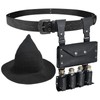 EpicCos 3PCs Witch Hat Alchemy Belt Pouch with 4 Cork