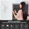 2-Pack Magnetic Remote Control Holders with Spring Ropes - Safely