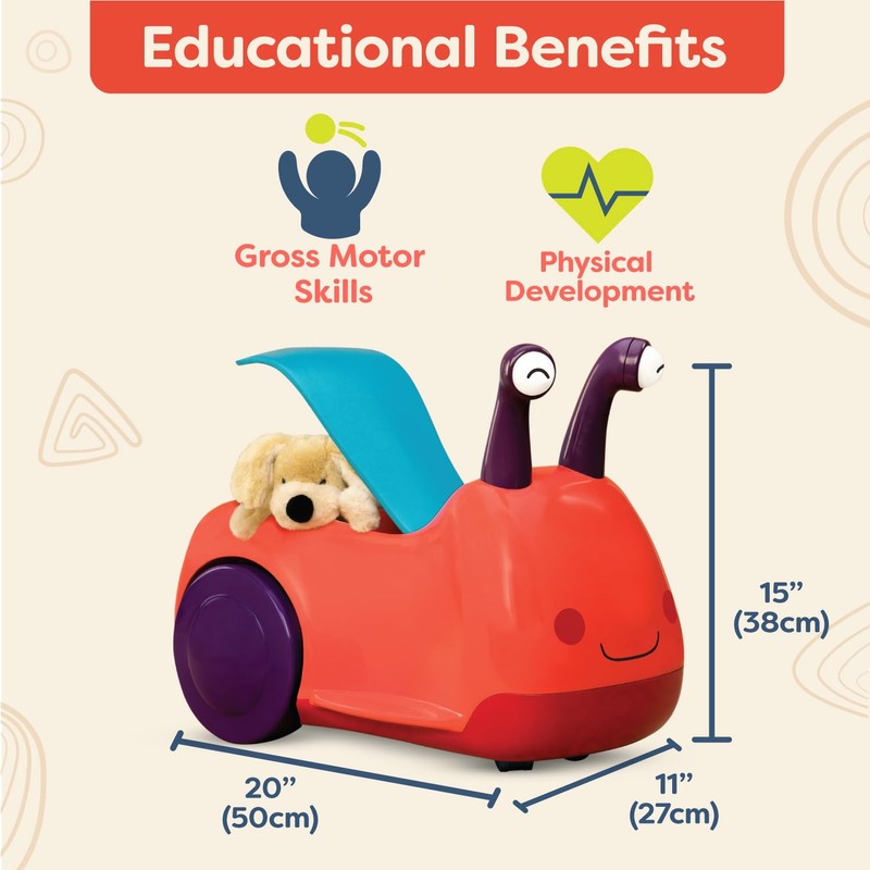 B. toys – Ride – On Snail Toy with Lights