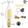 LED BULB E12 Filament, 6W, Dimmable 4000k,5000K (Flame Tip)