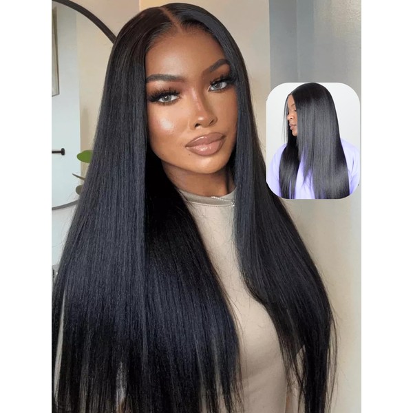 Julia Hair Pre Everything Glueless Wig Human Hair Yaki Straight