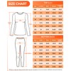 CL convallaria Thermal Underwear Long Johns Set for Women Fleece