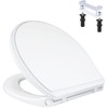 iFealClear Round Toilet Seat Compatible with Kohler, American Standard, TOTO,