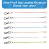 Mi Metty Chew Proof Dog Leash - 2Pack Metal Cable