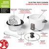 Starfrit Electric Rice Cooker - 6 Cups - Steamer Basket,