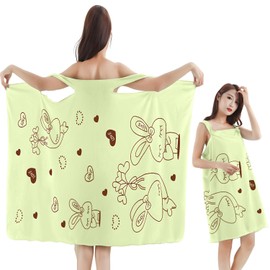 MYSOLA Toallas de Baño Grandes para Cuerpo,Toallas de Baño de Alta Calidad,Toallas de Baño Super Absorbente y Secado Rápido,Toallas de Ducha Bata de Hotel Familiar,Sauna, Piscina de Playa. (Amarillo)