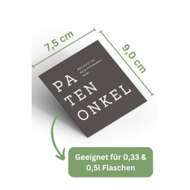 Bottle Label | Gift Wedding, Birth | Best Man, Maid of Honour, Godmother, Godmother, Bridesmaid (Godfather - Dark)