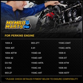 MYMRO Fuel Pump Solenoid 26420469 For Perkins Engine 1004-4 1004-42 903-27 1104D-44 1104C-44 1006-6 1006-60 D3.152 12V