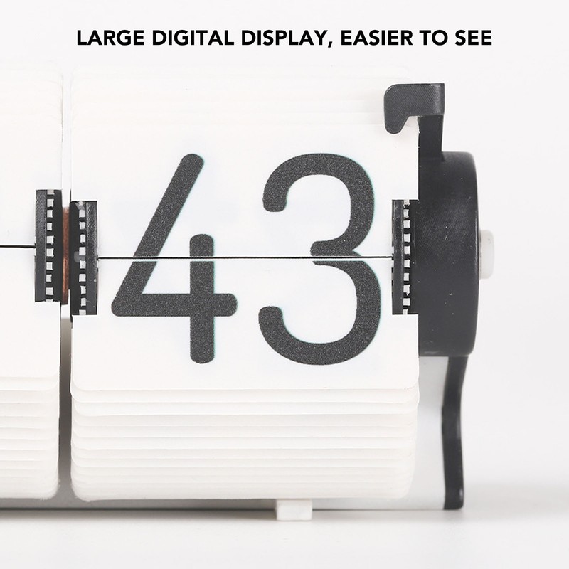 Digital Flip Down Clock Multifunction Mechanical Automatic Down Page Desk
