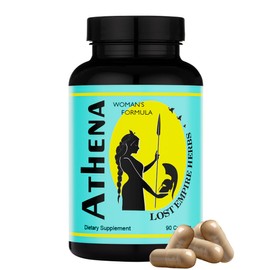 Lost Empire Herbs Athena Woman’s Formula | Dong Quai, Shatavari, Pine Pollen, Schisandra, Goji, Seabuckthorn, Longan Herbal Blend for Women | 90 Count - 30 Day Supply