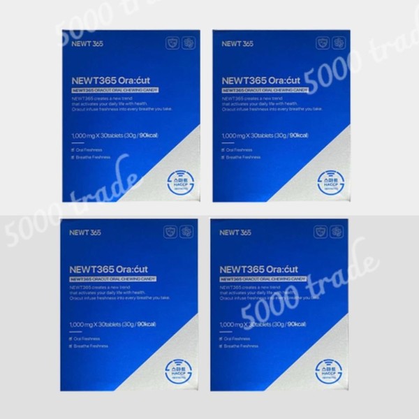 Newty 365 Oracut Oral Lactobacillus Xylitol 4 boxes (120 tablets), Newty 365 Oracut 4 boxes / 뉴티365 오라컷 구강유산균 자일리톨 4박스 (120정), 뉴티365 오라컷 4박스