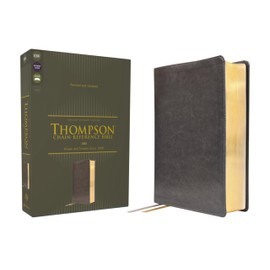 ESV, Thompson Chain-Reference Bible, Leathersoft, Gray, Red Letter