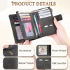 ONEKERUN Women's PU Leather Medium Purse with RFID Blocking Wallet