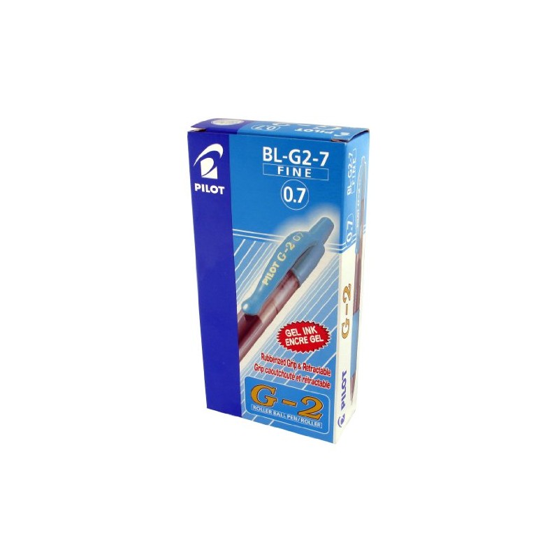 Pilot G207 Retractable Gel Rollerball 0.7 mm Tip, Light Blue,