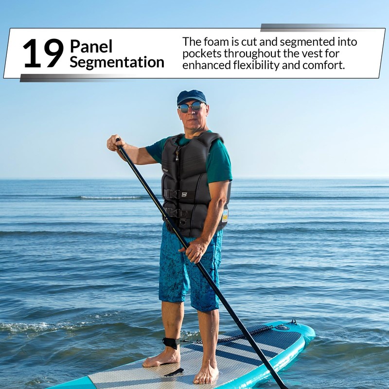 Jet Pilot Shaun Murray CGA Approved Neoprene Vest PFD (Black,